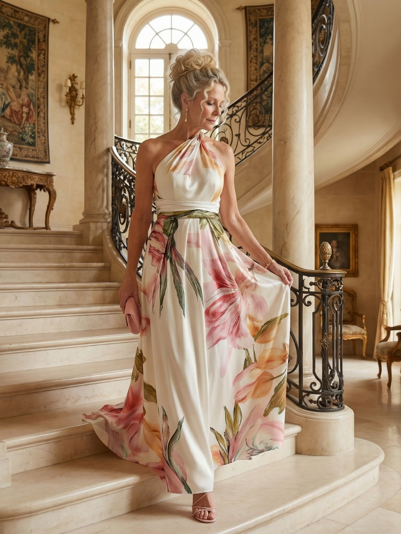 Daniela | Vestido maxi floral