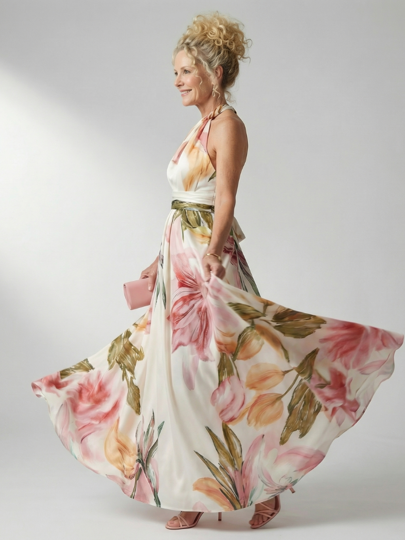 Daniela | Vestido maxi floral