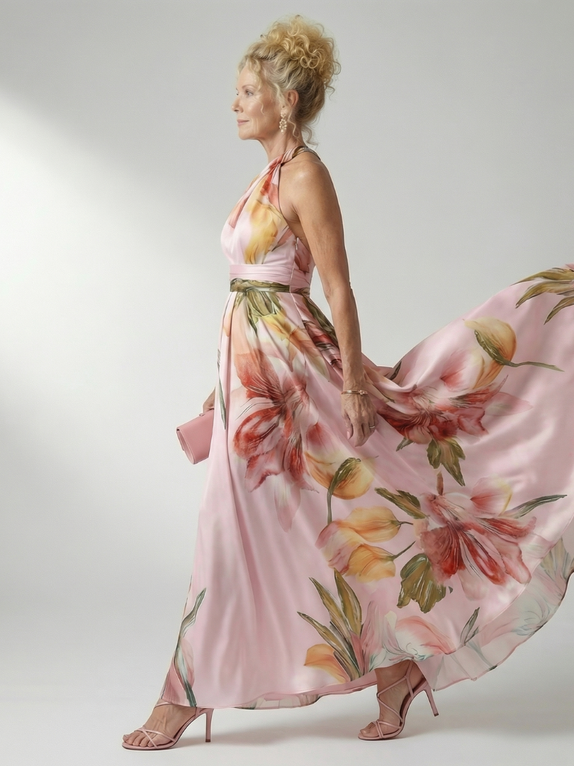 Daniela | Vestido maxi floral