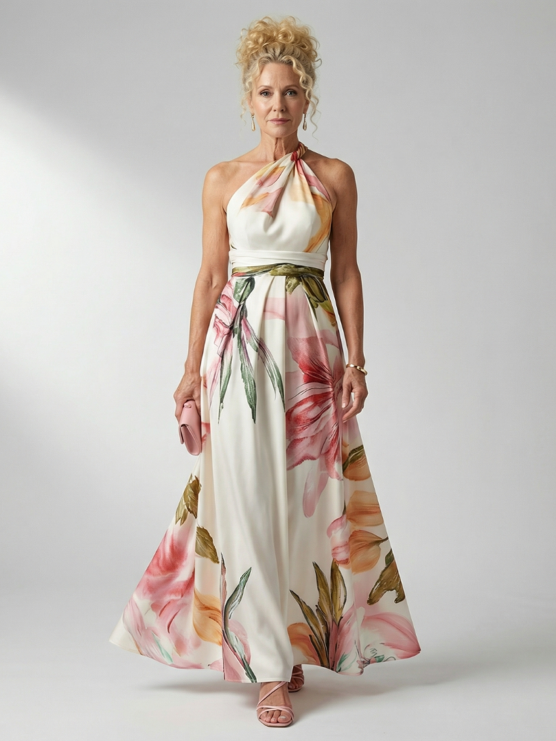 Daniela | Vestido maxi floral