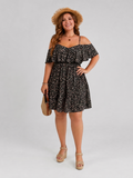 Henrike | Vestido cold-shoulder con volantes