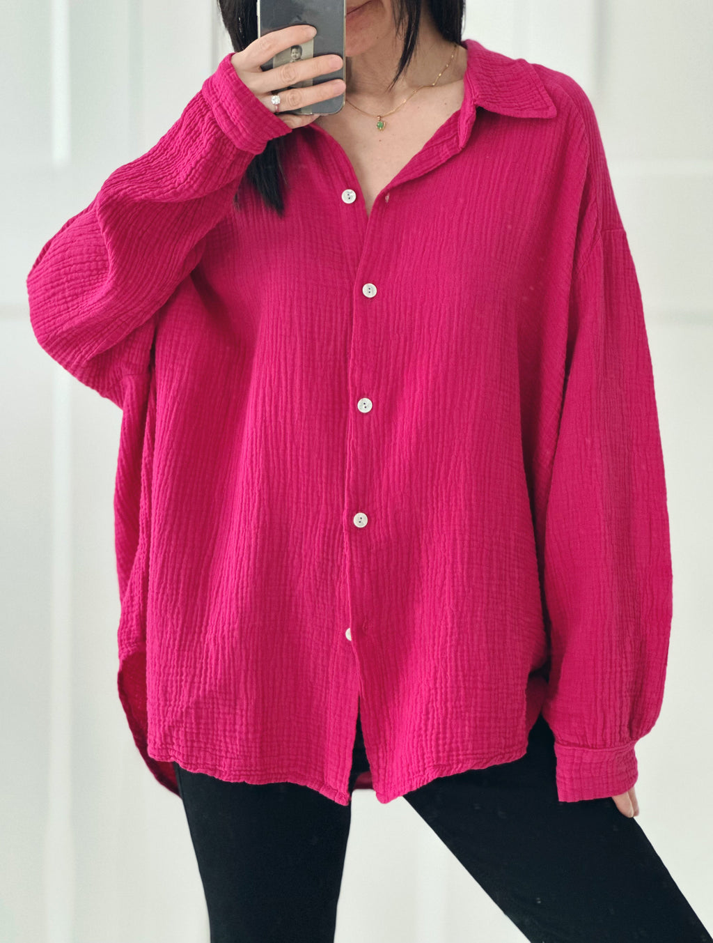 Blusa de muselina, regular, 34 colores