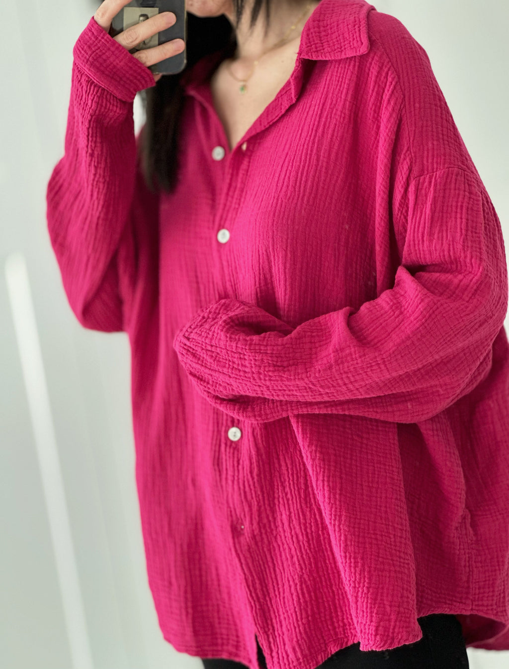 Blusa de muselina, regular, 34 colores