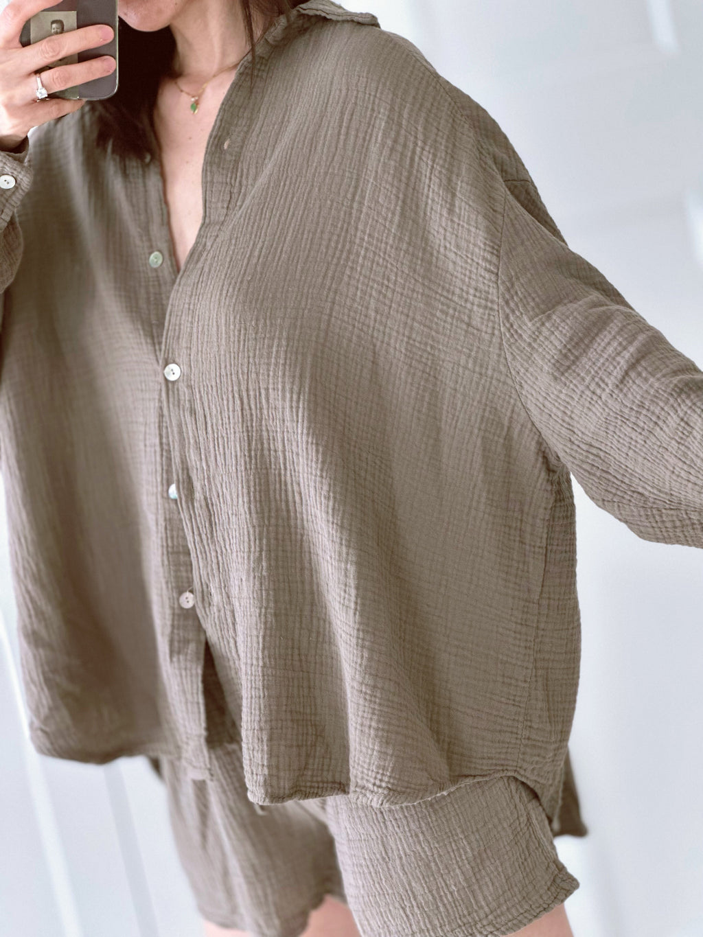 Blusa de muselina, regular, 34 colores