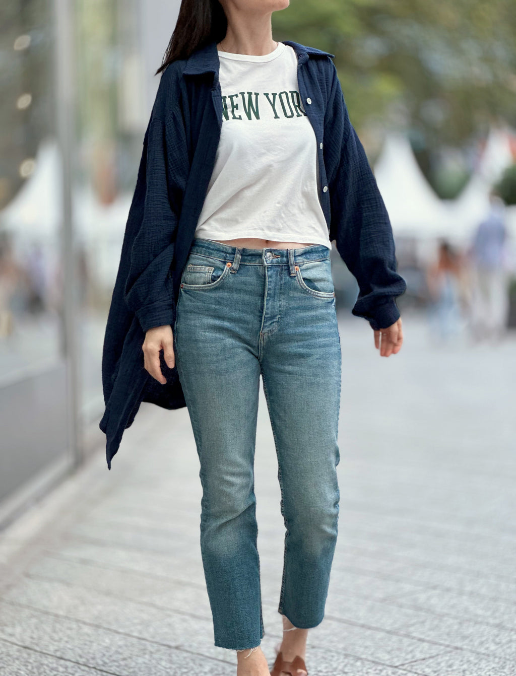 Blusa de muselina, oversize larga, 32 colores