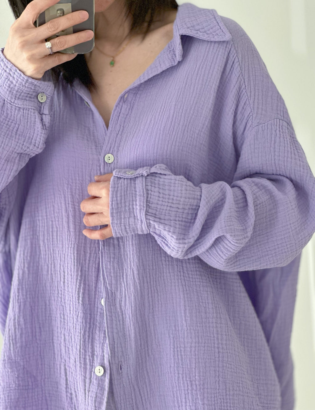 Blusa de muselina, regular, 34 colores