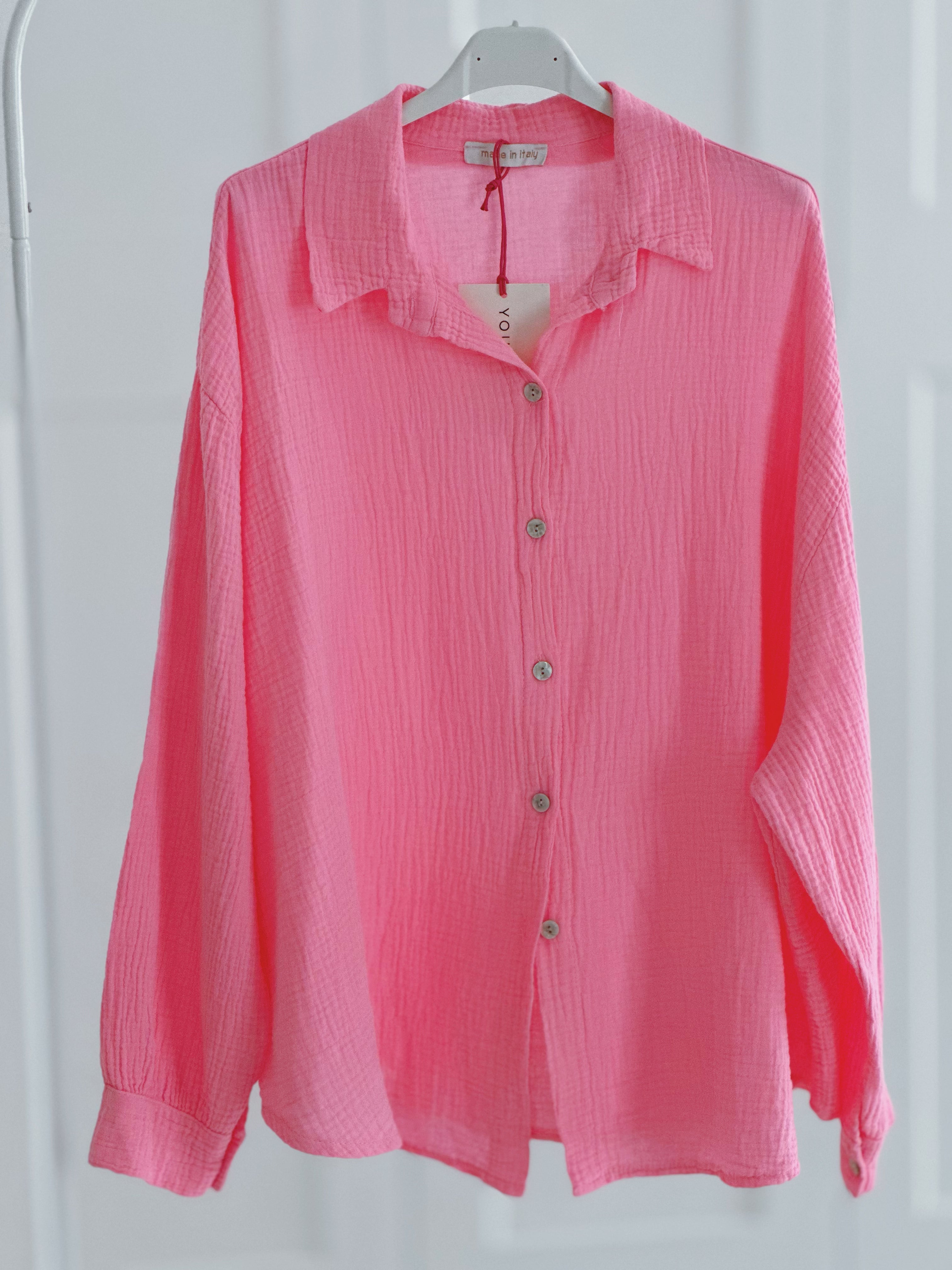 Blusa de muselina, regular, 34 colores