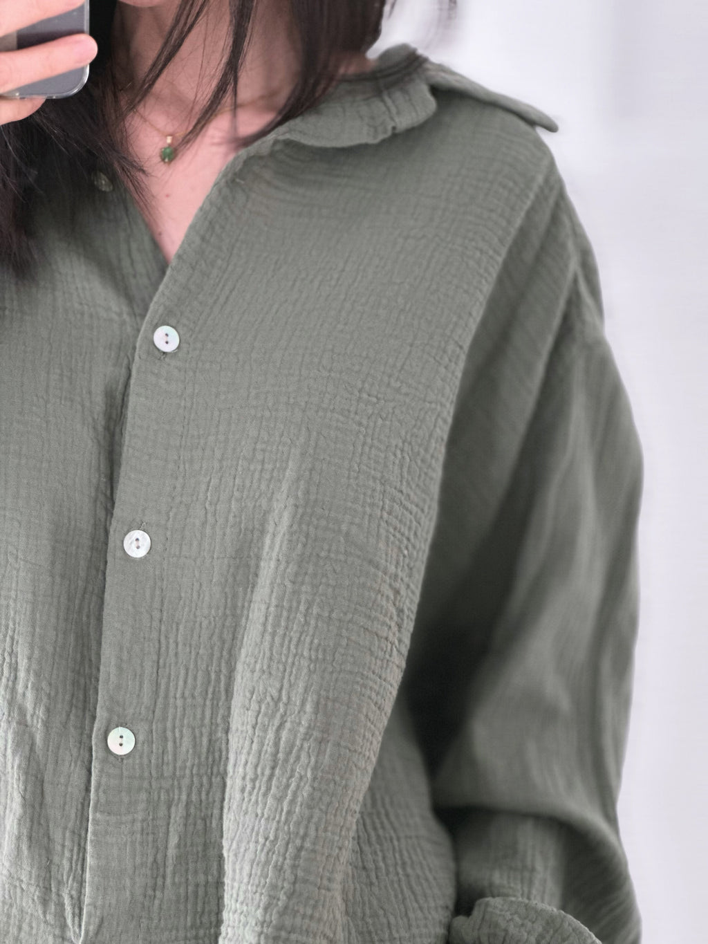 Blusa de muselina, regular, 34 colores