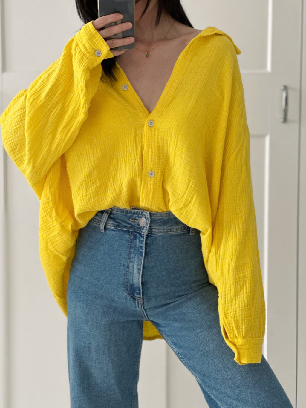 Blusa de muselina, regular, 34 colores