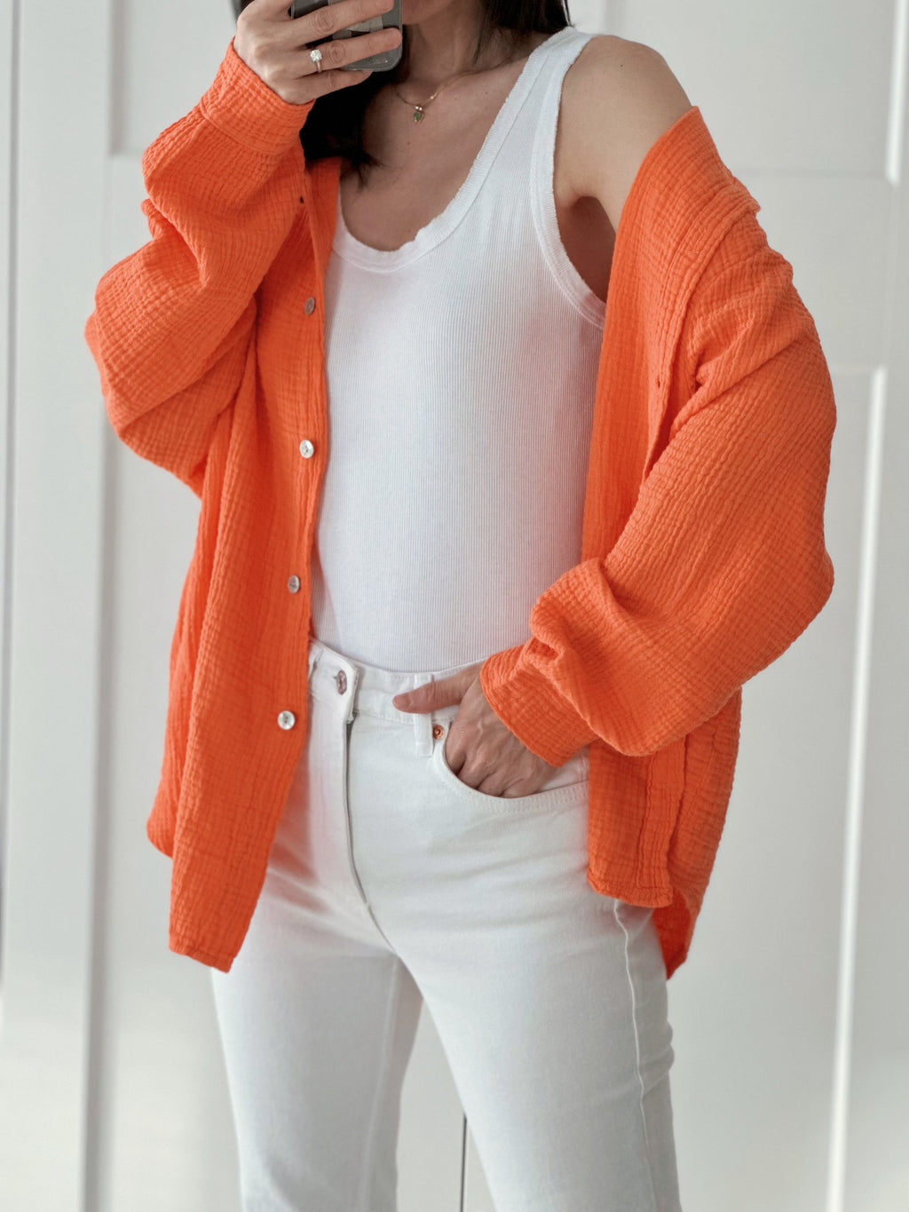 Blusa de muselina, regular, 34 colores