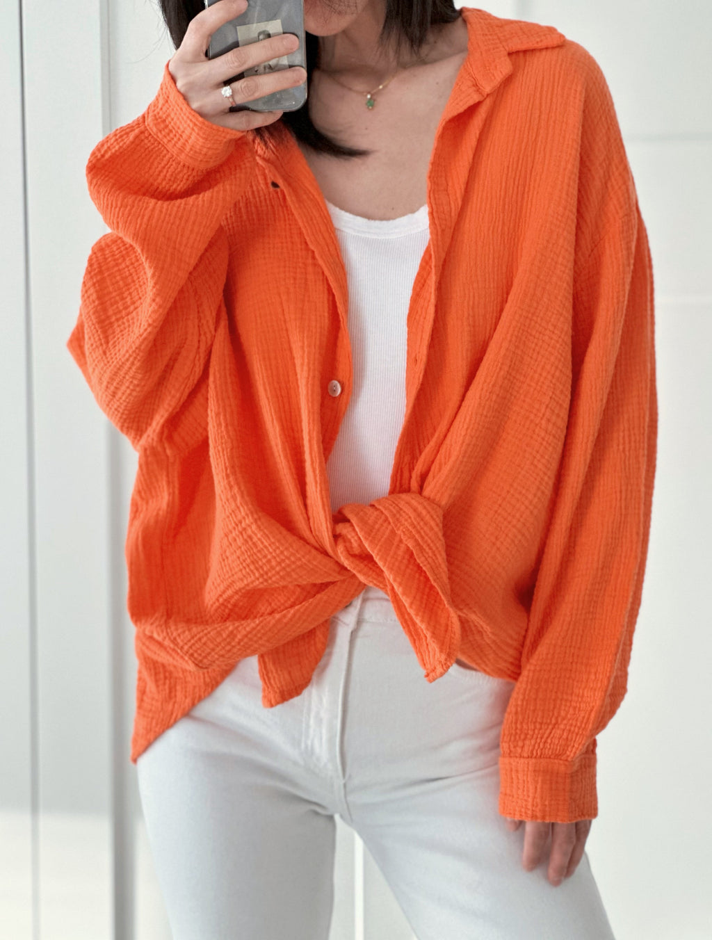 Blusa de muselina, regular, 34 colores