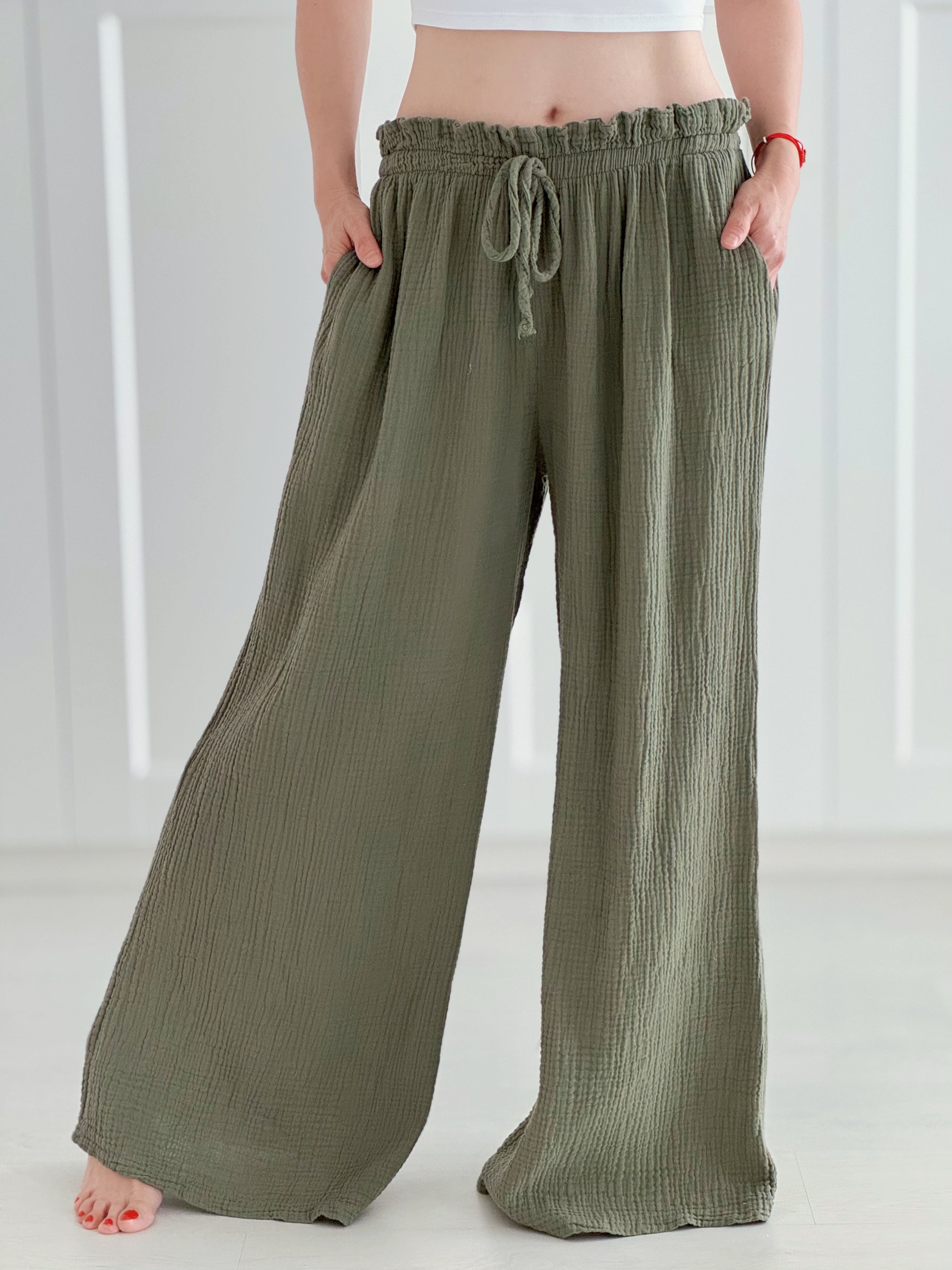 Pantalón de Muselina, Clásico, 7 colores