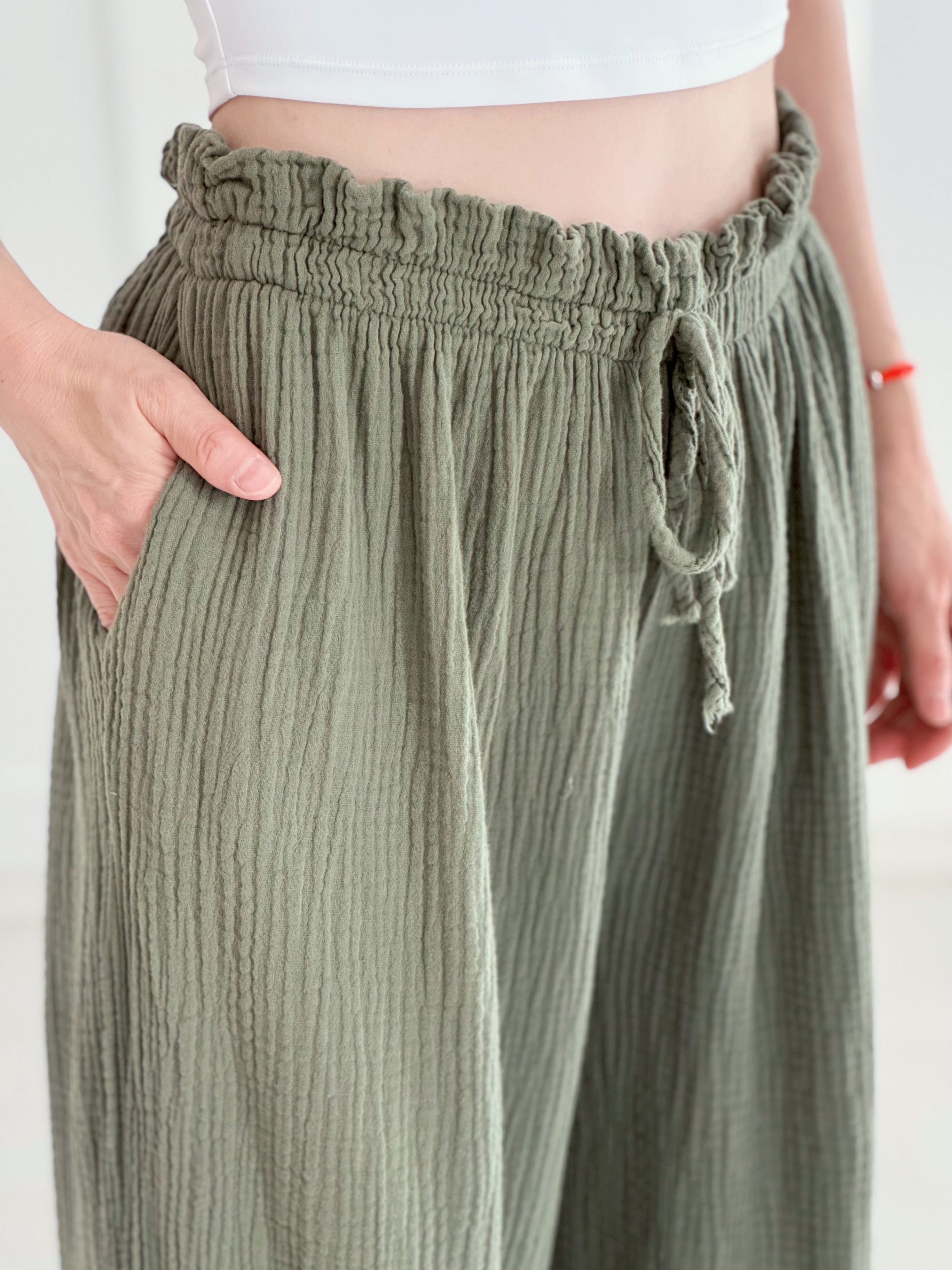 Pantalón de Muselina, Clásico, 7 colores