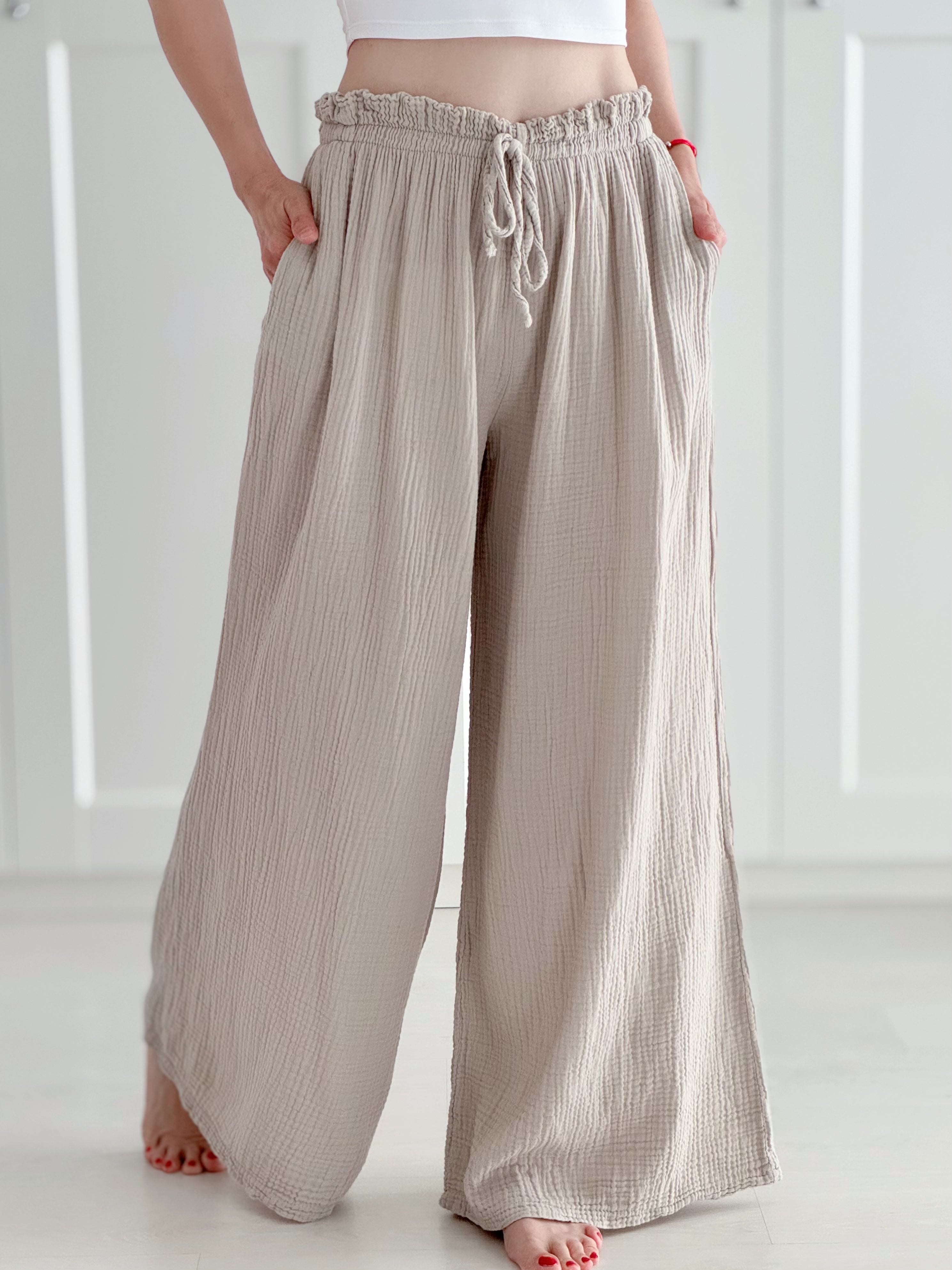 Pantalón de Muselina, Clásico, 7 colores