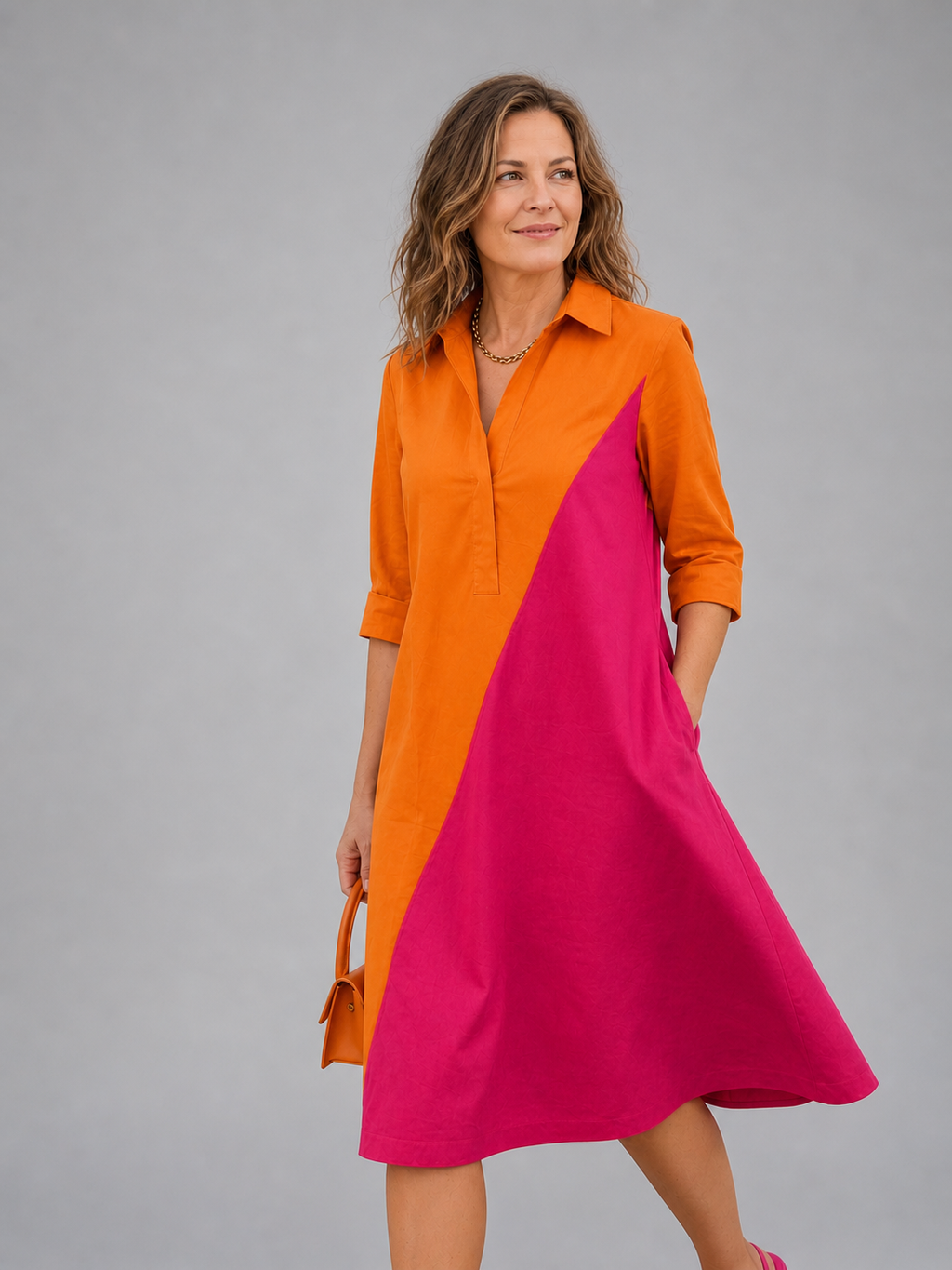 Jacqueline | Vestido midi sencillo