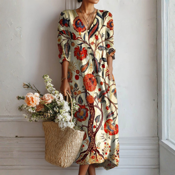 Kendra, Vestido primaveral elegante sin esfuerzo de Zelira
