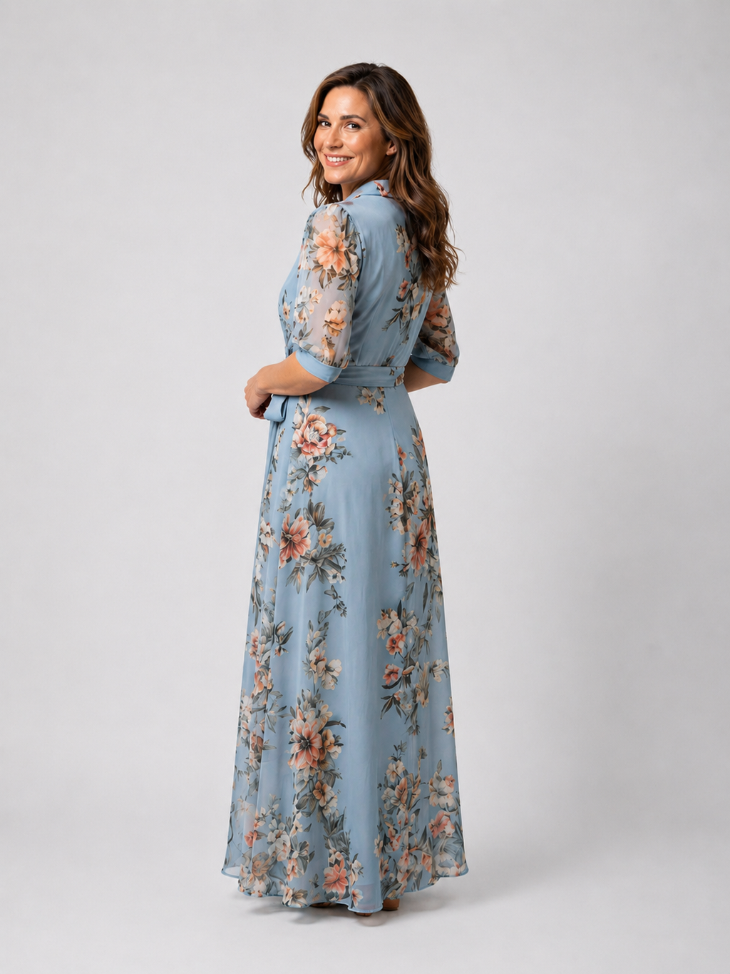Lena | Vestido maxi floral