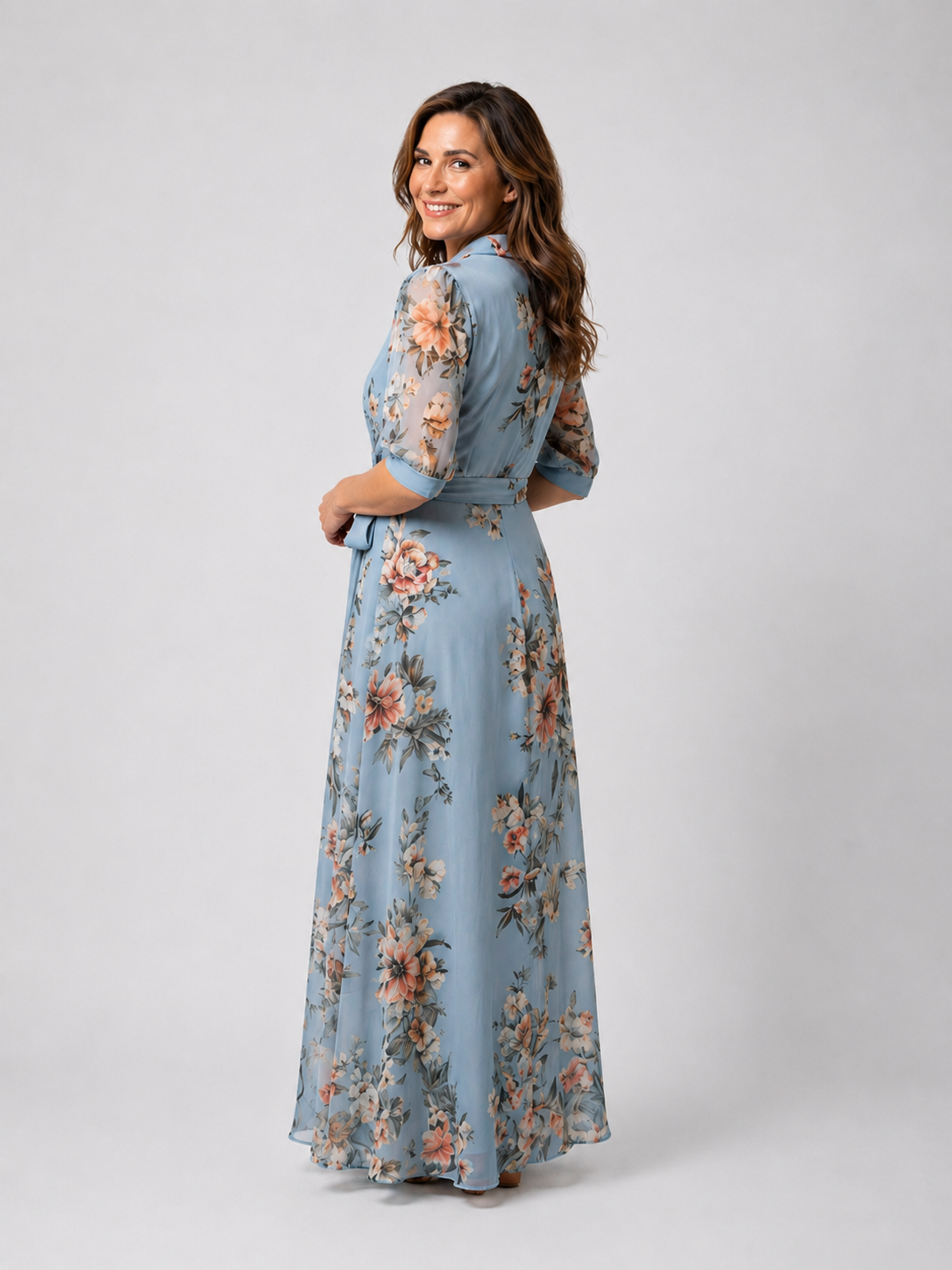 Lena | Vestido maxi floral