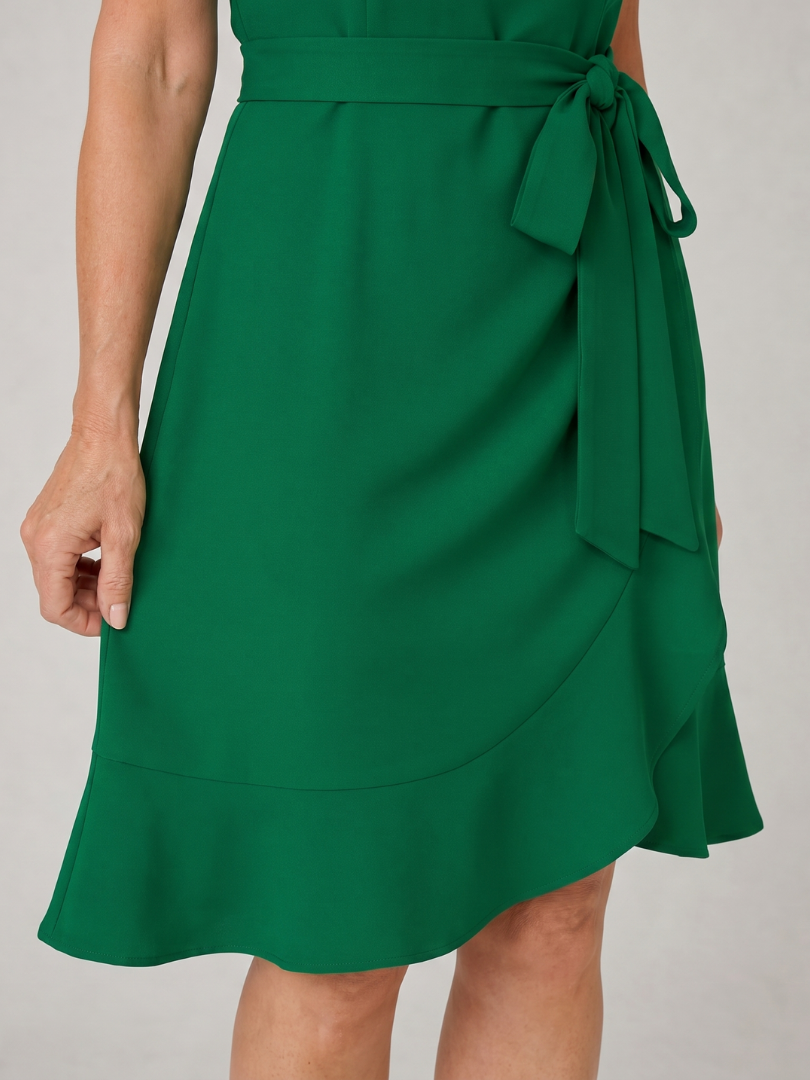 Magdalena | Minivestido con mangas abullonadas