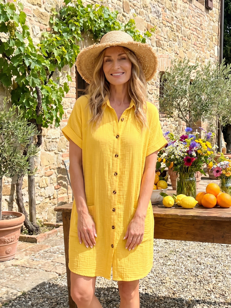 Mathilda | Vestido camisero con botonadura