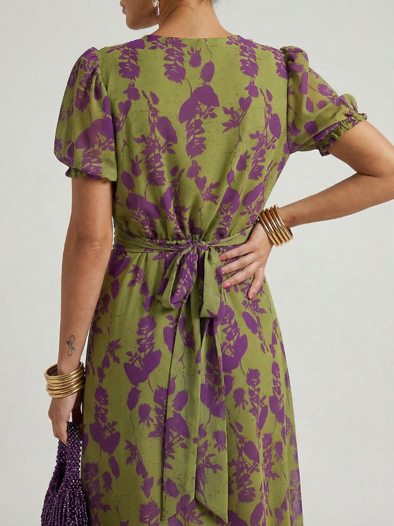 Michaela | Vestido midi floral