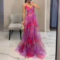 Giselle | Encantador vestido maxi con estampado floral