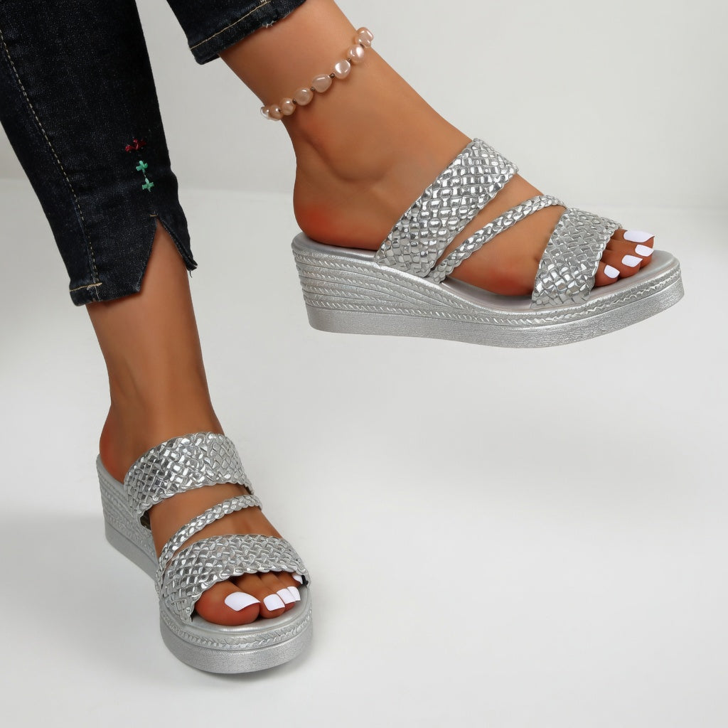 Sandalias para Mujer – Diseño Trenzado y Estilo Veraniego Cómodo