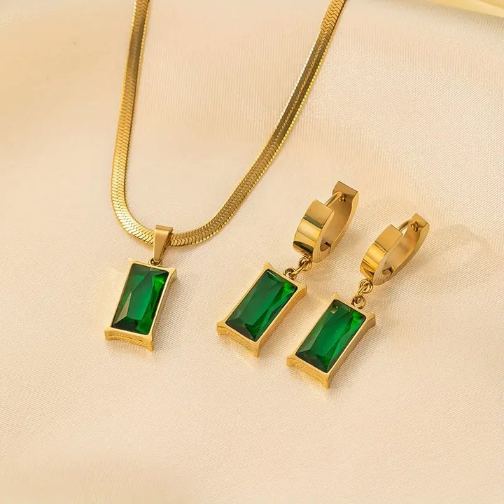 Conjunto de joyas Lina Esmeralda - Zelira
