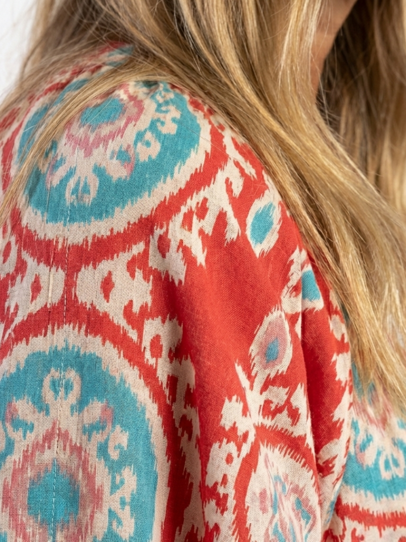 Stefanie | Vestido midi de estampado paisley