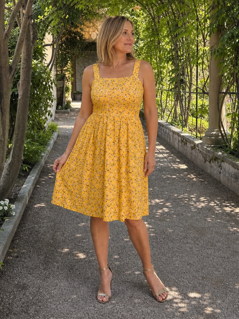 Susanne | Vestido con escote cuadrado