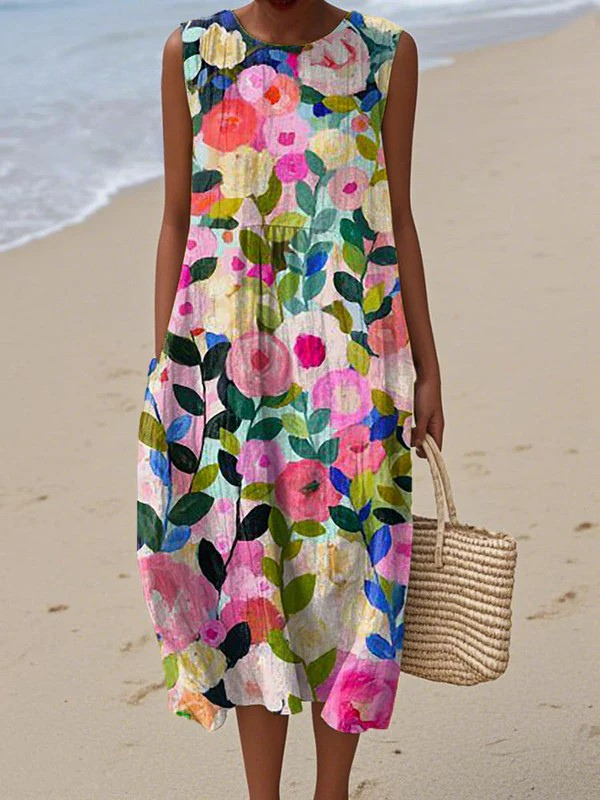 Ava™, Vestido Midi Floral de Zelira