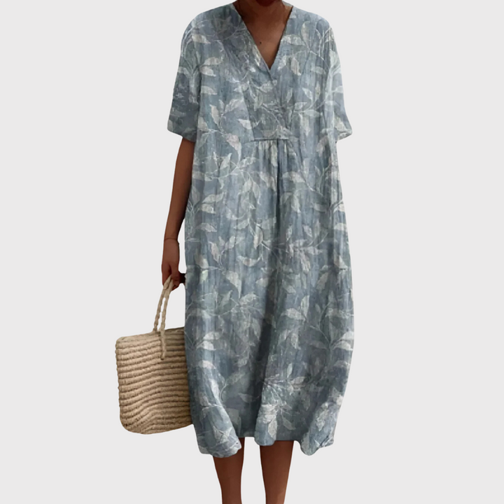 Olivia, Vestido de verano ligero de manga corta de Zelira