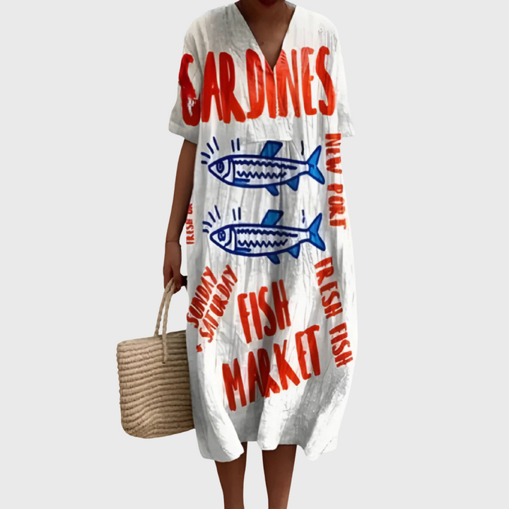 Ariella, Vestido de verano ligero de manga corta de Zelira