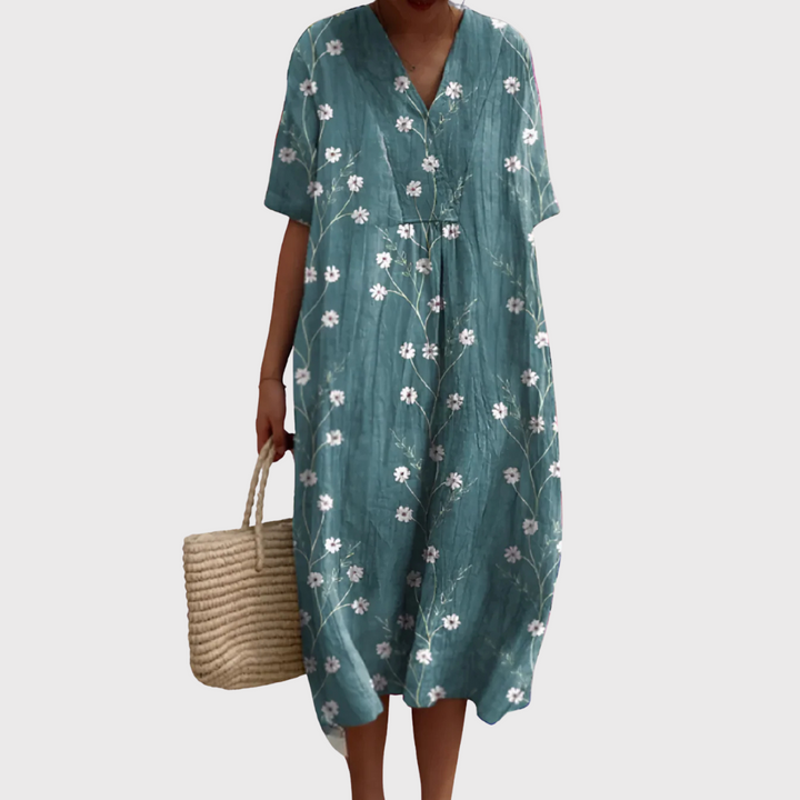 Juliana, Vestido de verano ligero de manga corta de Zelira
