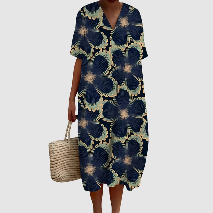 Madalena, Vestido de verano ligero de manga corta de Zelira