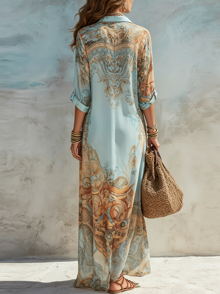 Lorna | Vestido camisero «Mediterraneo»