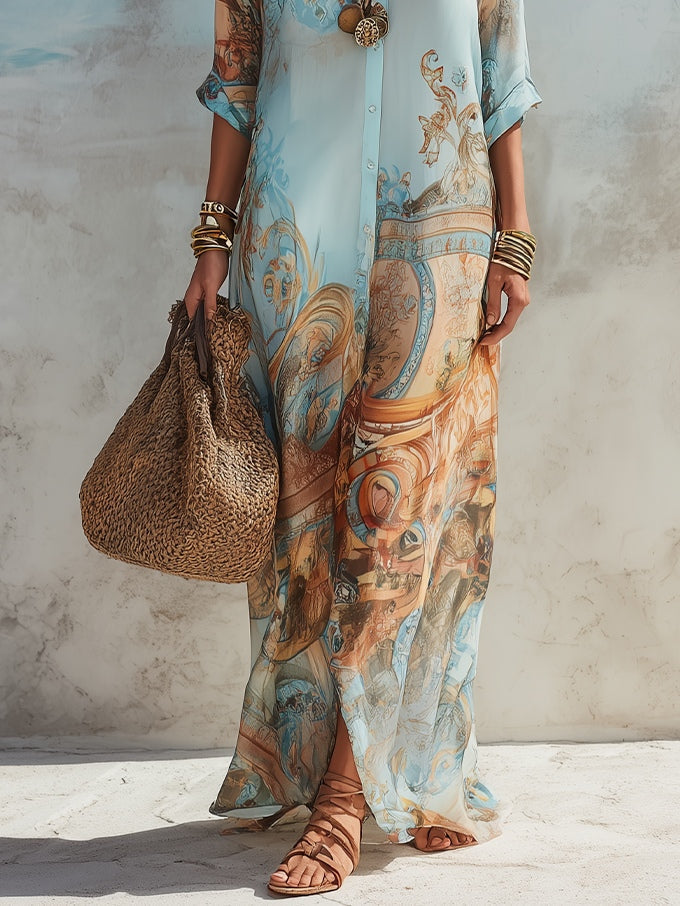 Lorna | Vestido camisero «Mediterraneo»