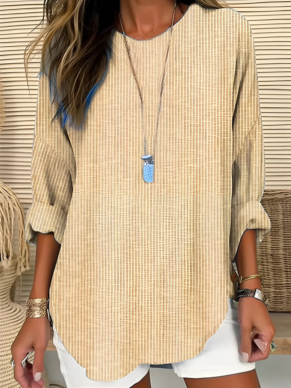 Olivia | Blusa de Rayas de Tendencia