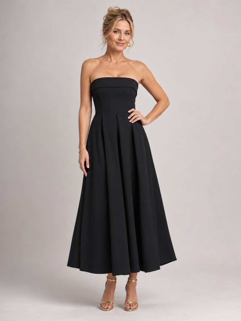 Almut | Vestido de noche palabra de honor con cuerpo estructurado