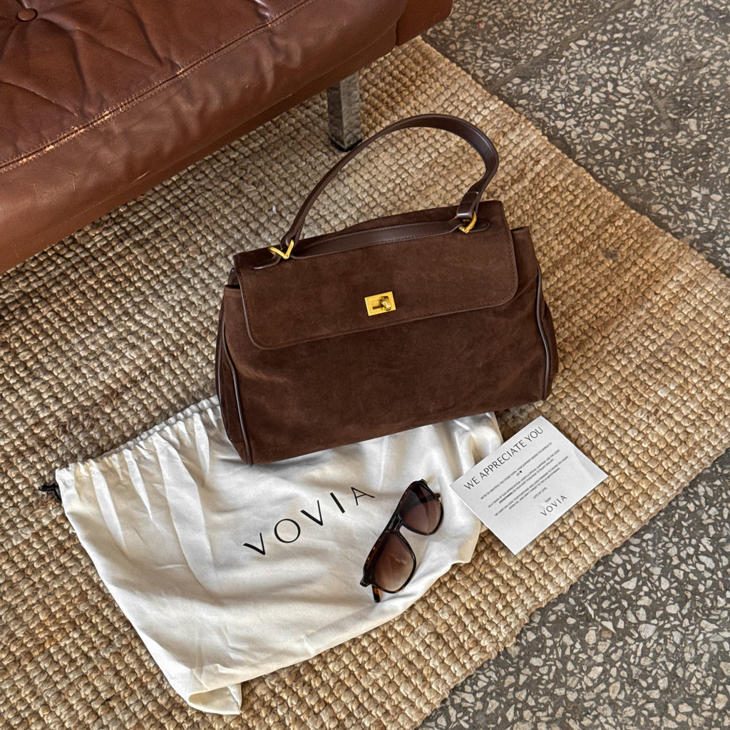 Annika | Bolso de hombro elegante en efecto ante