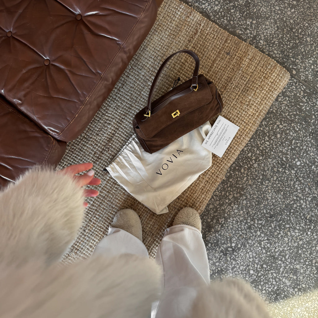 Annika | Bolso de hombro elegante en efecto ante