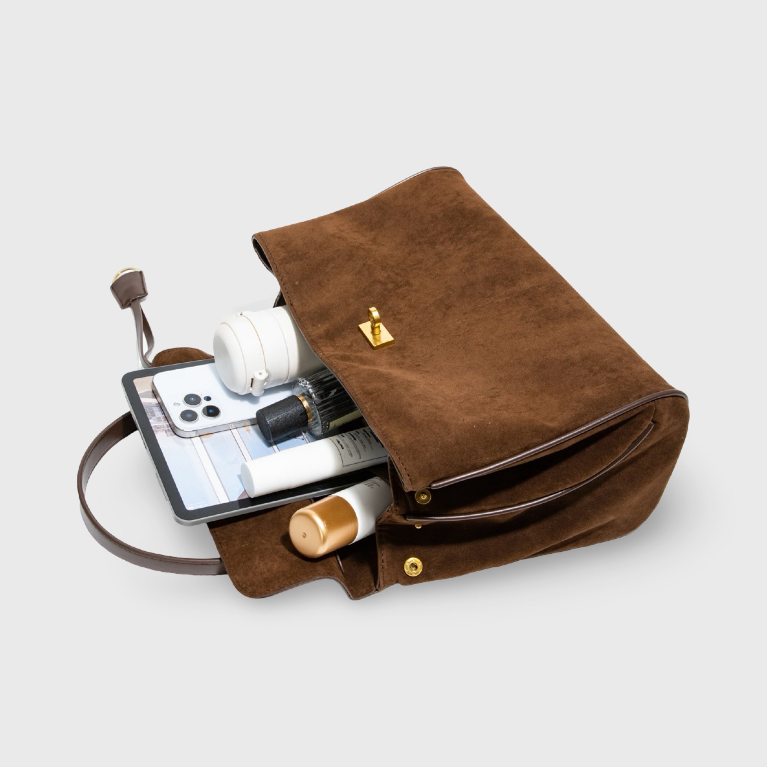 Annika | Bolso de hombro elegante en efecto ante