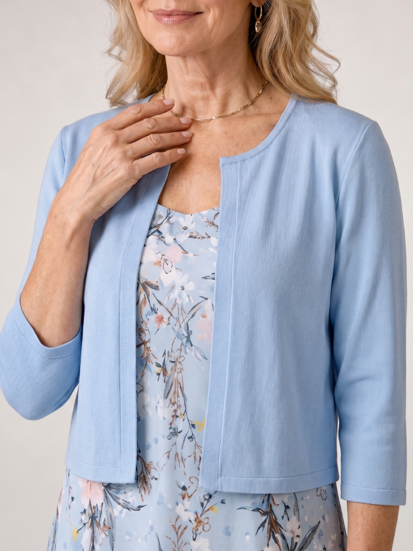 Aurelia | Vestido midi floral con chaqueta corta a juego