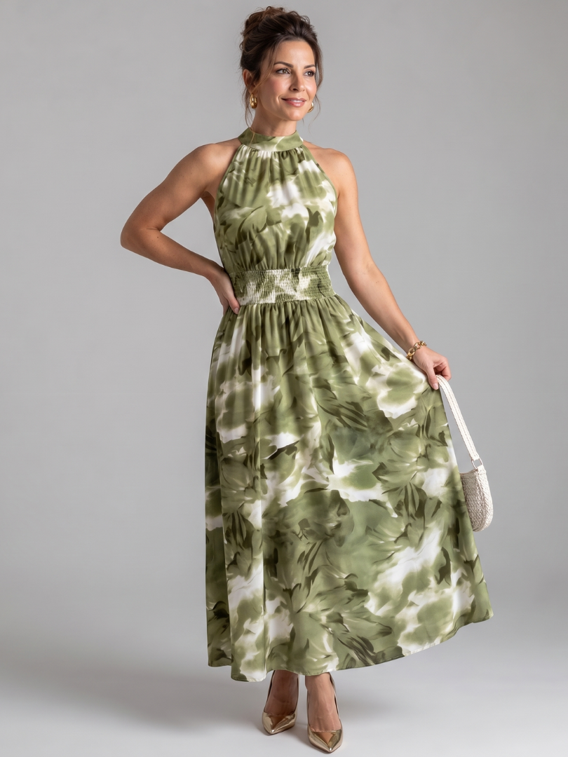 Celestine | Vestido midi estampado de colores