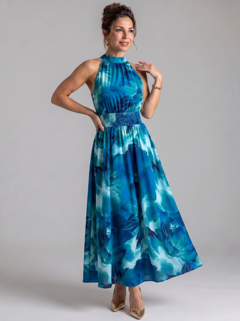 Celestine | Vestido midi estampado de colores