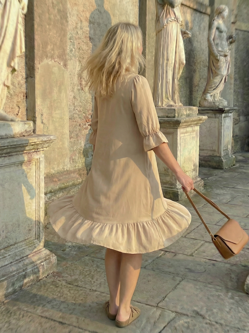 Susanne | Vestido midi con volantes