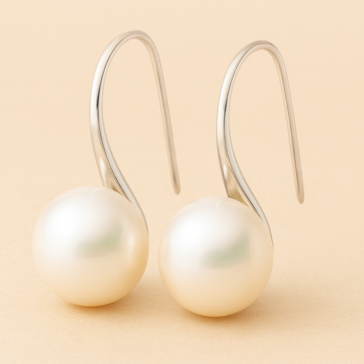 Pendientes colgantes elegantes con perlas - Zelira