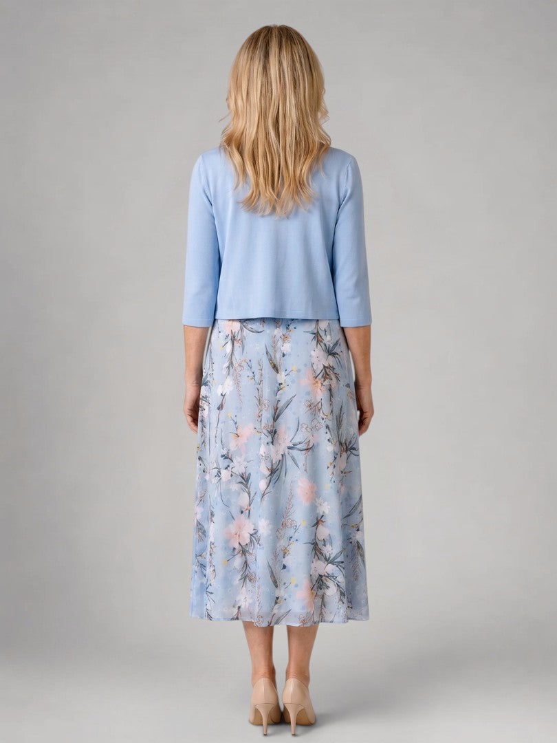 Marlene | Vestido midi floral con chaqueta corta