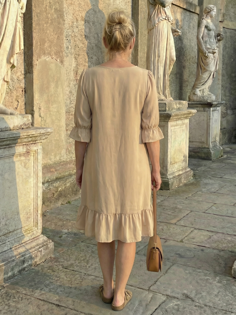 Susanne | Vestido midi con volantes