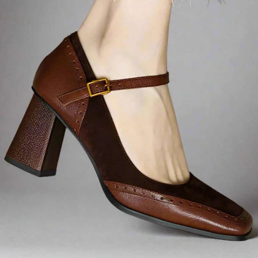 Felizitas | Zapatos Mary Jane con tacón de bloque y correa
